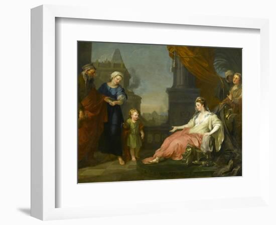 Moses Brought before Pharaoh's Daughter, 1746-William Hogarth-Framed Giclee Print