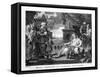 Moses Brought to Pharaoh's Daughter by William Hogarth-William Hogarth-Framed Stretched Canvas