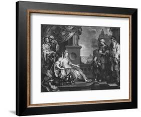 Moses Brought to Pharoah's Daughter, C.1752-William Hogarth-Framed Giclee Print