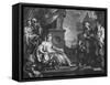 Moses Brought to Pharoah's Daughter, C.1752-William Hogarth-Framed Stretched Canvas