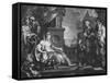 Moses Brought to Pharoah's Daughter, C.1752-William Hogarth-Framed Stretched Canvas