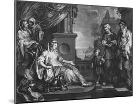 Moses Brought to Pharoah's Daughter, C.1752-William Hogarth-Mounted Giclee Print