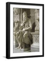 Moses, by Michelangelo-null-Framed Photographic Print