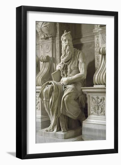 Moses, by Michelangelo-null-Framed Photographic Print