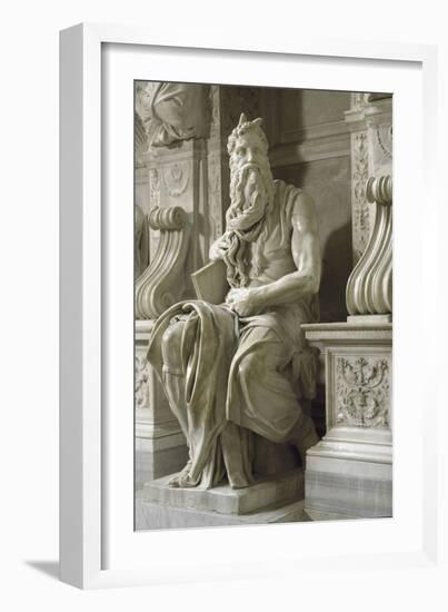 Moses, by Michelangelo-null-Framed Photographic Print