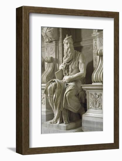 Moses, by Michelangelo-null-Framed Photographic Print