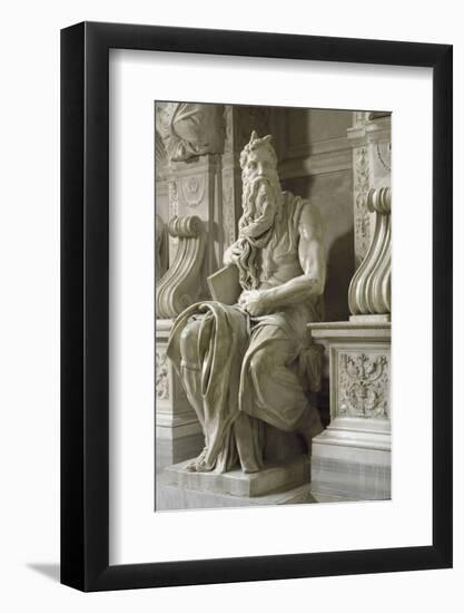 Moses, by Michelangelo-null-Framed Photographic Print