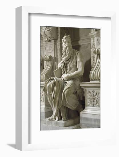 Moses, by Michelangelo-null-Framed Photographic Print