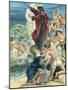 Moses Crossing the Red Sea-German School-Mounted Giclee Print