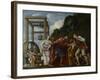 Moses Defending the Daughters of Jethro, 1610-Carlo Saraceni-Framed Giclee Print