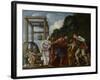 Moses Defending the Daughters of Jethro, 1610-Carlo Saraceni-Framed Giclee Print