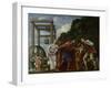 Moses Defending the Daughters of Jethro, 1610-Carlo Saraceni-Framed Giclee Print