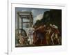 Moses Defending the Daughters of Jethro, 1610-Carlo Saraceni-Framed Giclee Print