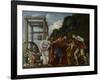 Moses Defending the Daughters of Jethro, 1610-Carlo Saraceni-Framed Giclee Print