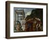 Moses Defending the Daughters of Jethro, 1610-Carlo Saraceni-Framed Giclee Print