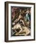 Moses Defends the Daughters of Jethro-Rosso Fiorentino-Framed Premium Giclee Print