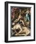 Moses Defends the Daughters of Jethro-Rosso Fiorentino-Framed Premium Giclee Print