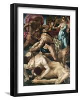 Moses Defends the Daughters of Jethro-Rosso Fiorentino-Framed Giclee Print