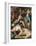 Moses Defends the Daughters of Jethro-Rosso Fiorentino-Framed Giclee Print