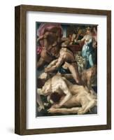 Moses Defends the Daughters of Jethro-Rosso Fiorentino-Framed Giclee Print