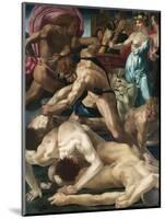 Moses Defends the Daughters of Jethro-Rosso Fiorentino-Mounted Giclee Print