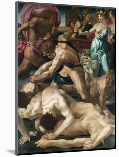 Moses Defends the Daughters of Jethro-Rosso Fiorentino-Mounted Giclee Print
