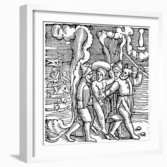 Moses Delivering the Israelites from Egypt, 1557-null-Framed Giclee Print