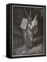 Moses Descends from the Mountain Carrying the Tables of the Law-Gustave Dor?-Framed Stretched Canvas