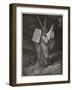 Moses Descends from the Mountain Carrying the Tables of the Law-Gustave Dor?-Framed Art Print