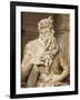 Moses, Detail from the Tomb of Julius II, Circa 1515-Michelangelo Buonarroti-Framed Giclee Print