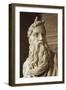 Moses, Detail from the Tomb of Julius II, Circa 1515-Michelangelo Buonarroti-Framed Giclee Print