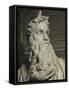 Moses (Detail of Face)-Michelangelo Buonarroti-Framed Stretched Canvas