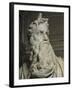 Moses (Detail of Face)-Michelangelo Buonarroti-Framed Giclee Print