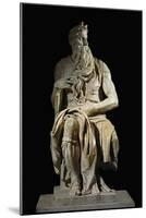 Moses, from the Tomb of Pope Julius II in San Pietro in Vincoli, Rome-Michelangelo Buonarroti-Mounted Giclee Print