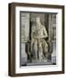 Moses (Full Frontal View)-Michelangelo Buonarroti-Framed Giclee Print