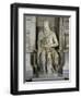 Moses (Full Frontal View)-Michelangelo Buonarroti-Framed Giclee Print