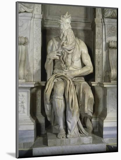 Moses (Full Frontal View)-Michelangelo Buonarroti-Mounted Giclee Print