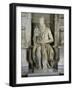 Moses (Full Frontal View)-Michelangelo Buonarroti-Framed Giclee Print