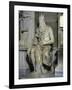 Moses (Full View, Right Side)-Michelangelo Buonarroti-Framed Giclee Print