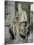 Moses (Full View, Right Side)-Michelangelo Buonarroti-Mounted Giclee Print
