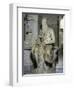 Moses (Full View, Right Side)-Michelangelo Buonarroti-Framed Giclee Print