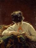 The Reader, 1867-Moses Griffith-Stretched Canvas