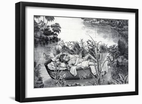 Moses Hidden In Basket-Science Source-Framed Giclee Print