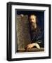 Moses Holding the Ten Commandments-Philippe De Champaigne-Framed Giclee Print