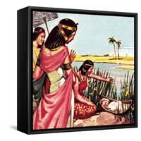 Moses in the Bullrushes-McConnell-Framed Stretched Canvas