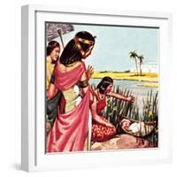 Moses in the Bullrushes-McConnell-Framed Giclee Print