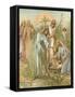 Moses in the Bullrushes-John Lawson-Framed Stretched Canvas