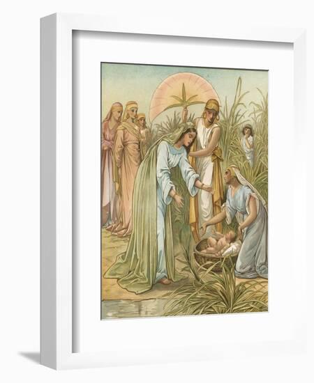 Moses in the Bullrushes-John Lawson-Framed Giclee Print