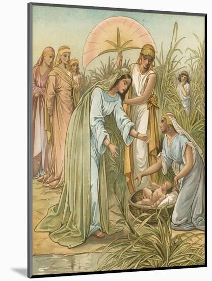 Moses in the Bullrushes-John Lawson-Mounted Giclee Print