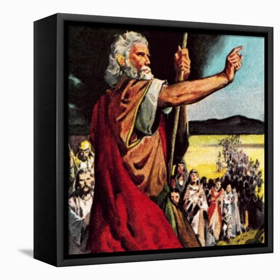 Moses in the Wilderness-McConnell-Framed Stretched Canvas